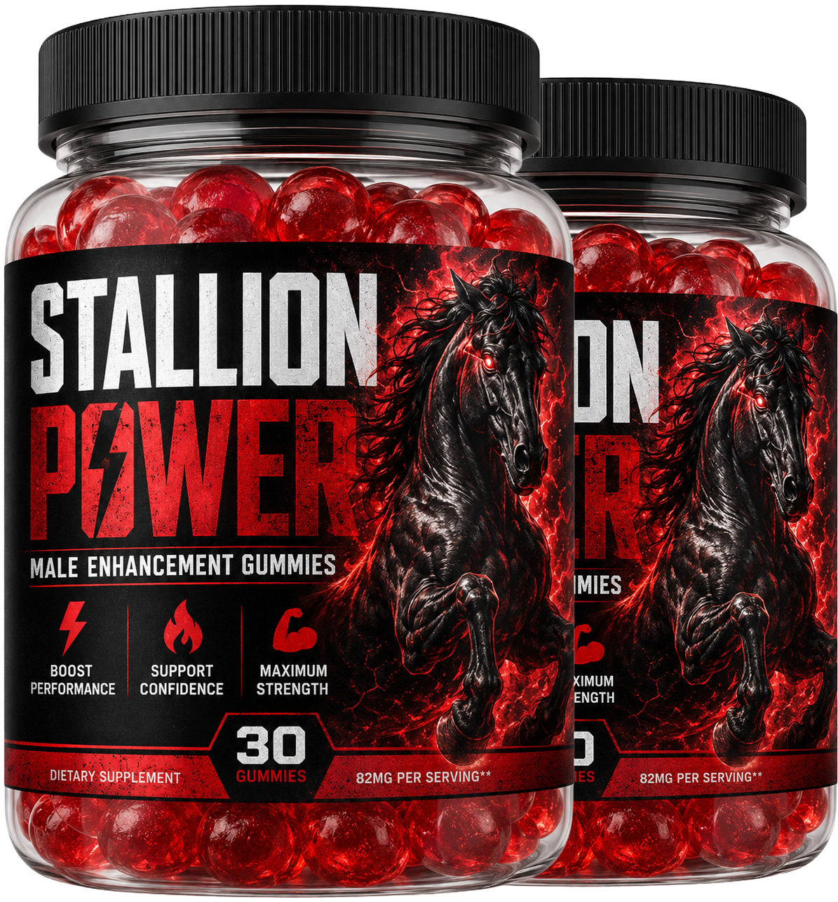 Stallion Power Premium Daily Men's Vitality and Wellness Formula Bottle